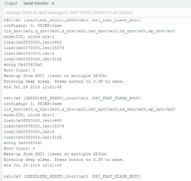 esp32-deep-sleep-ext1-wake-up-serial-monitor-output.png